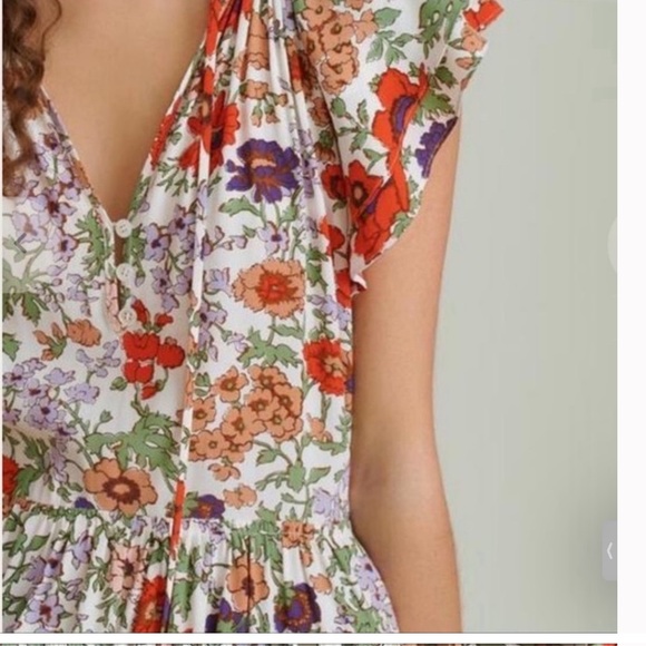 Veronica Beard Zee Tiered Floral-Print Dress - Picture 4 of 9